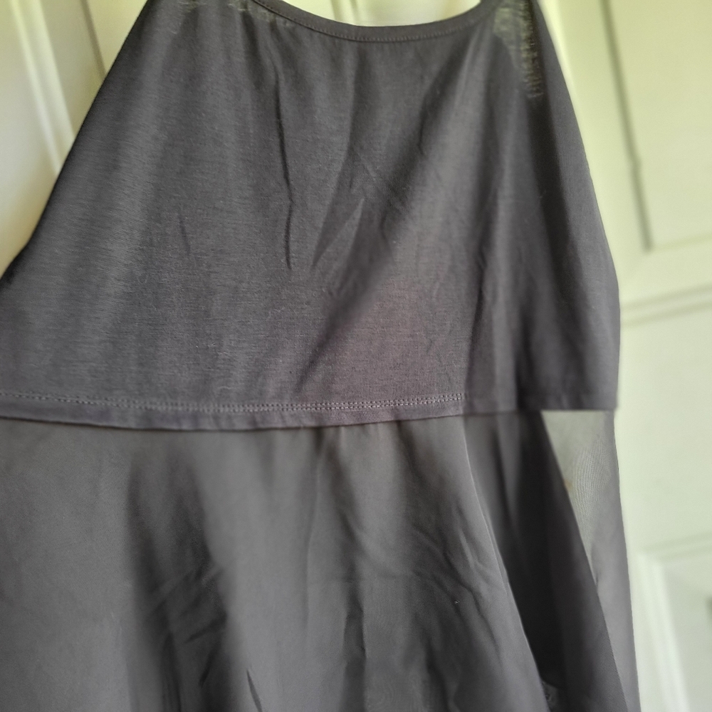 BONGO Black Sheer Top